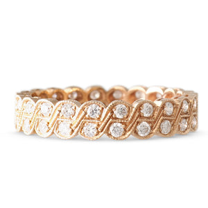 Rose Gold Diamond Band