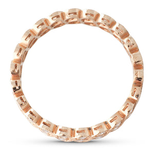 Rose Gold Diamond Band