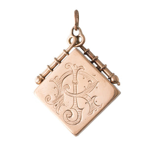 Square Locket with Diamond