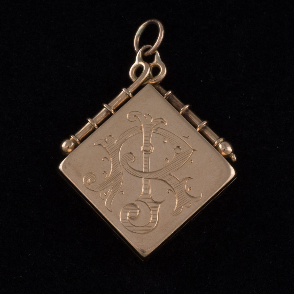 Square Locket with Diamond