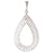 Pear Shaped Pendant with Diamonds