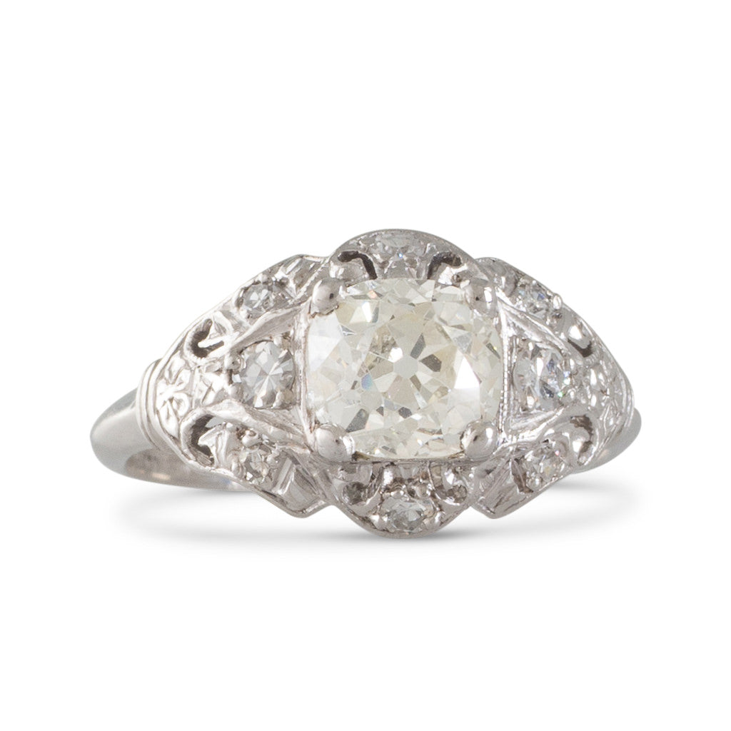 Art Deco Style Plaque Diamond Ring