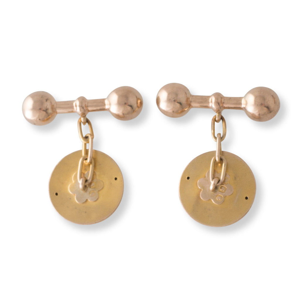 A Pair of Circular Cufflinks