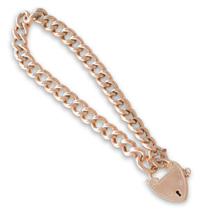 A Rose Gold Curb Link Bracelet