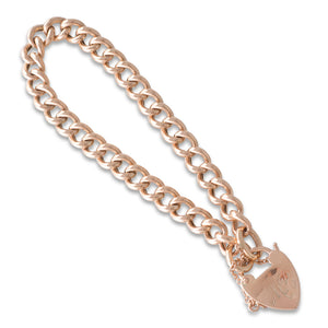 A Rose Gold Curb Link Bracelet