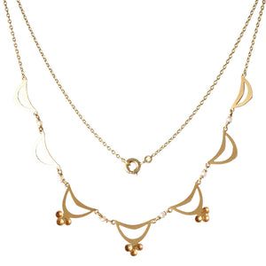 French Gold and Pearl Necklet