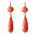 Double Drop Coral Earrings
