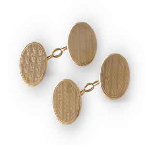 A Pair of Oval Cufflinks