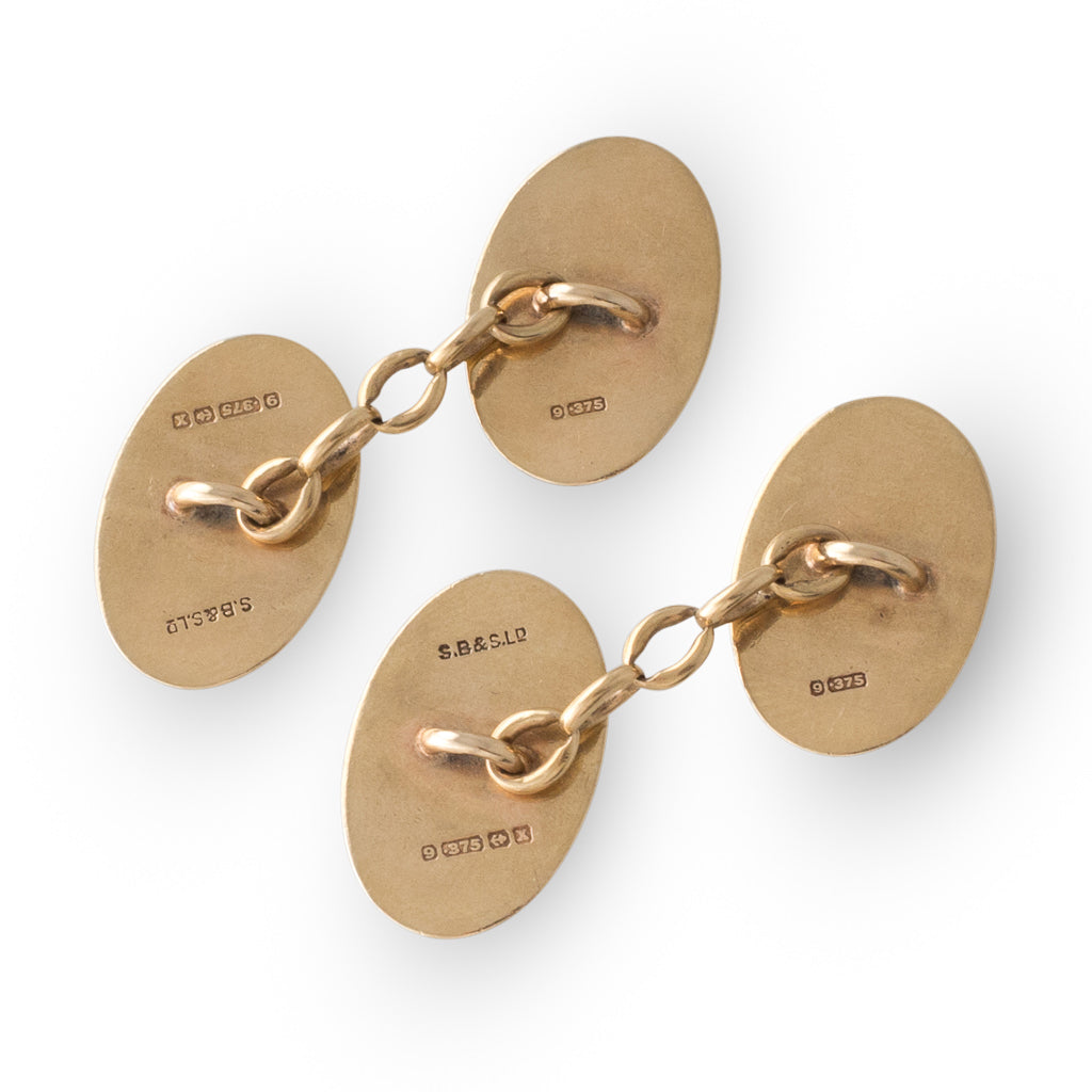 A Pair of Oval Cufflinks