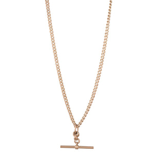 A Rose Gold Curb Link Necklace