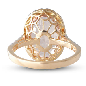 Morganite and Diamond Ring