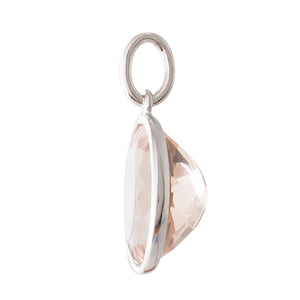 Morganite Drop Pendant