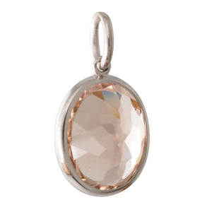 Morganite Drop Pendant