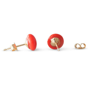 A Pair Coral Stud Earrings