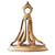 A Gold Plated Fluted Seal