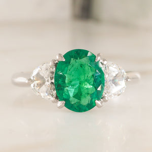 Colombian Emerald and Diamond Ring