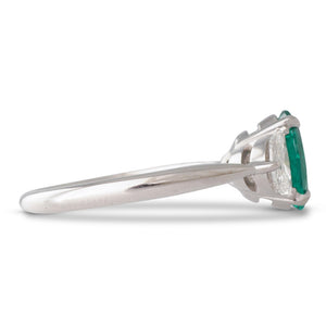 Colombian Emerald and Diamond Ring