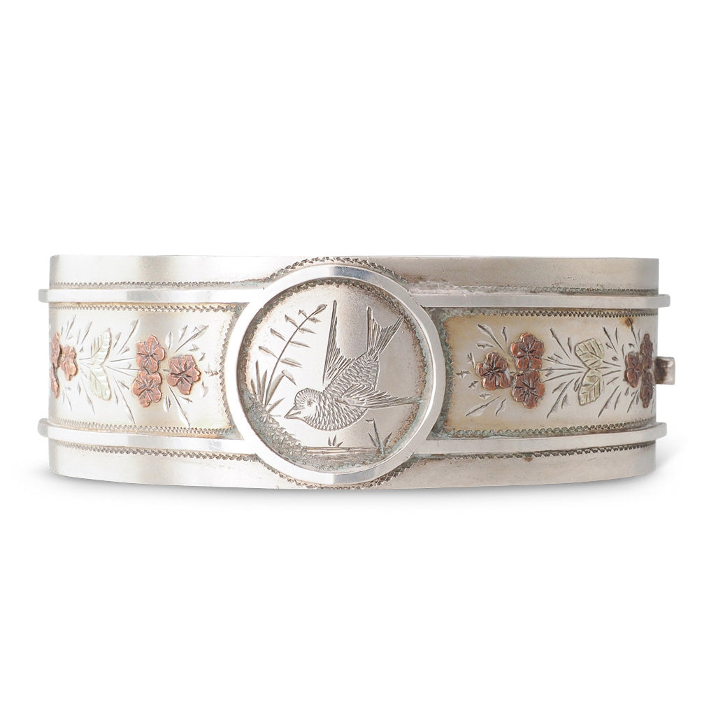 A Silver & Gold Bangle