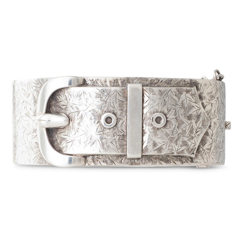 A Silver Buckle Bangle