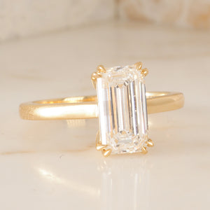 2.02ct Emerald Cut Diamond Ring