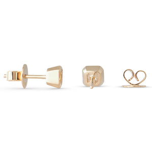 Asscher Cut Diamond Studs