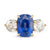 Sri Lankan Sapphire & Diamond Ring