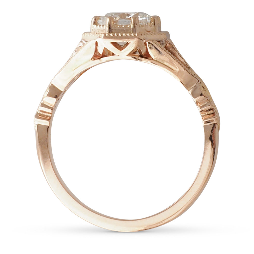 1.04ct Octagonal Diamond Ring