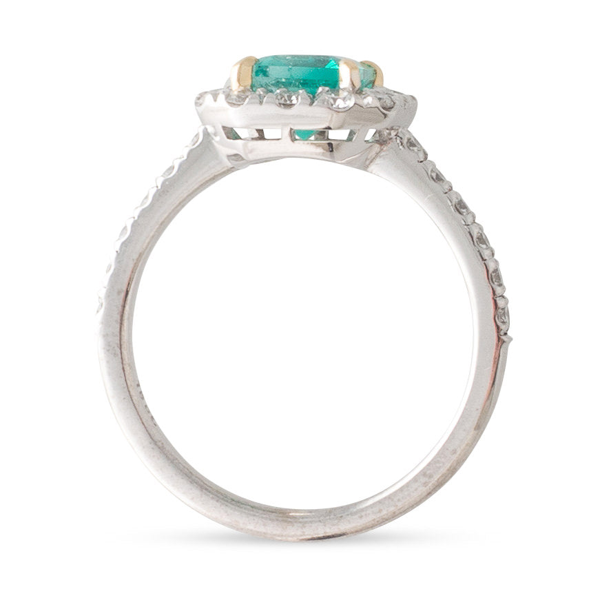 Colombian Emerald & Diamond Ring