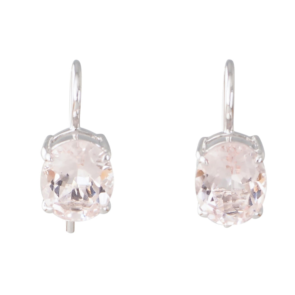 Morganite Hook Earrings