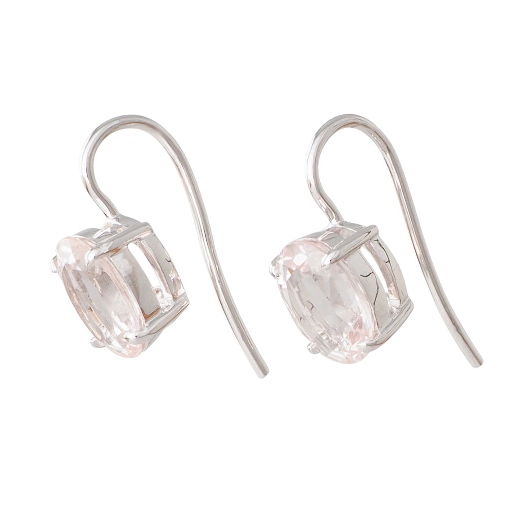 Morganite Hook Earrings