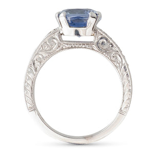 Sri Lankan Sapphire & Diamond Ring