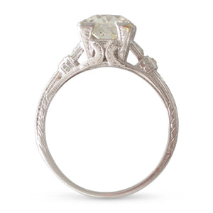An Art Deco Diamond Solitaire Ring