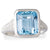 Aquamarine and Diamond Ring