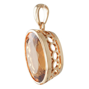 22.26ct Golden Beryl Pendant