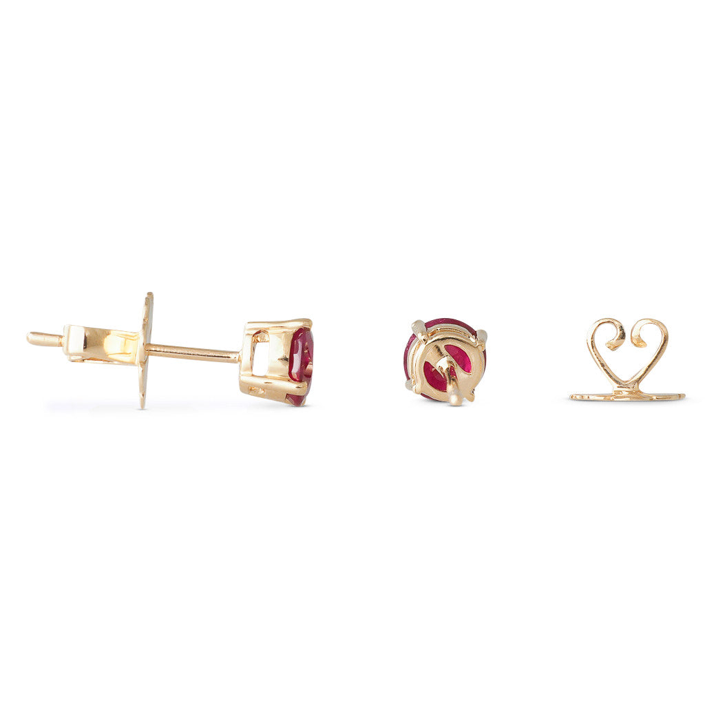 Ruby Stud Earrings