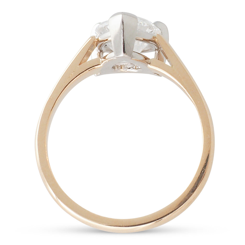 2.23ct Pear Cut Diamond Solitaire