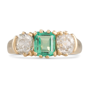 Emerald and Diamond Ring