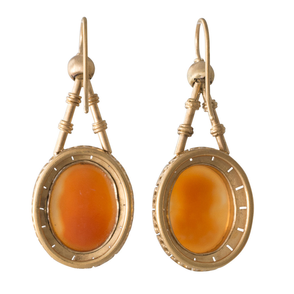 Cameo Drop Earrings
