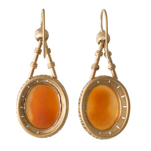 Cameo Drop Earrings
