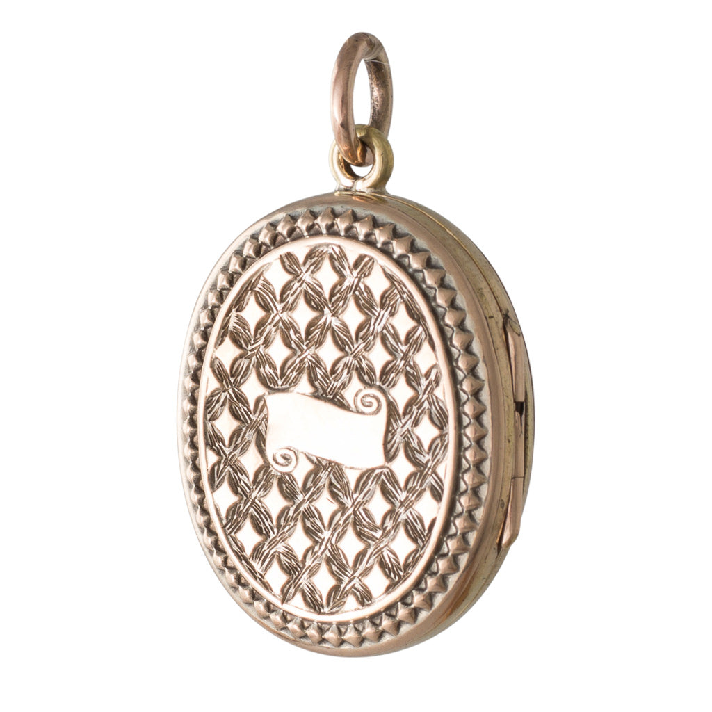 Engraved Oval Locket