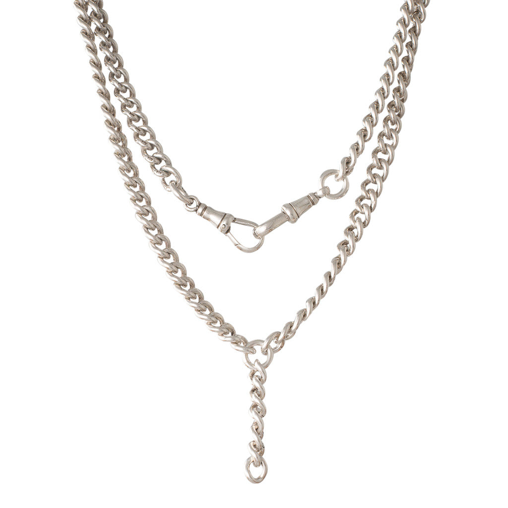 Antique Silver Curb Chain