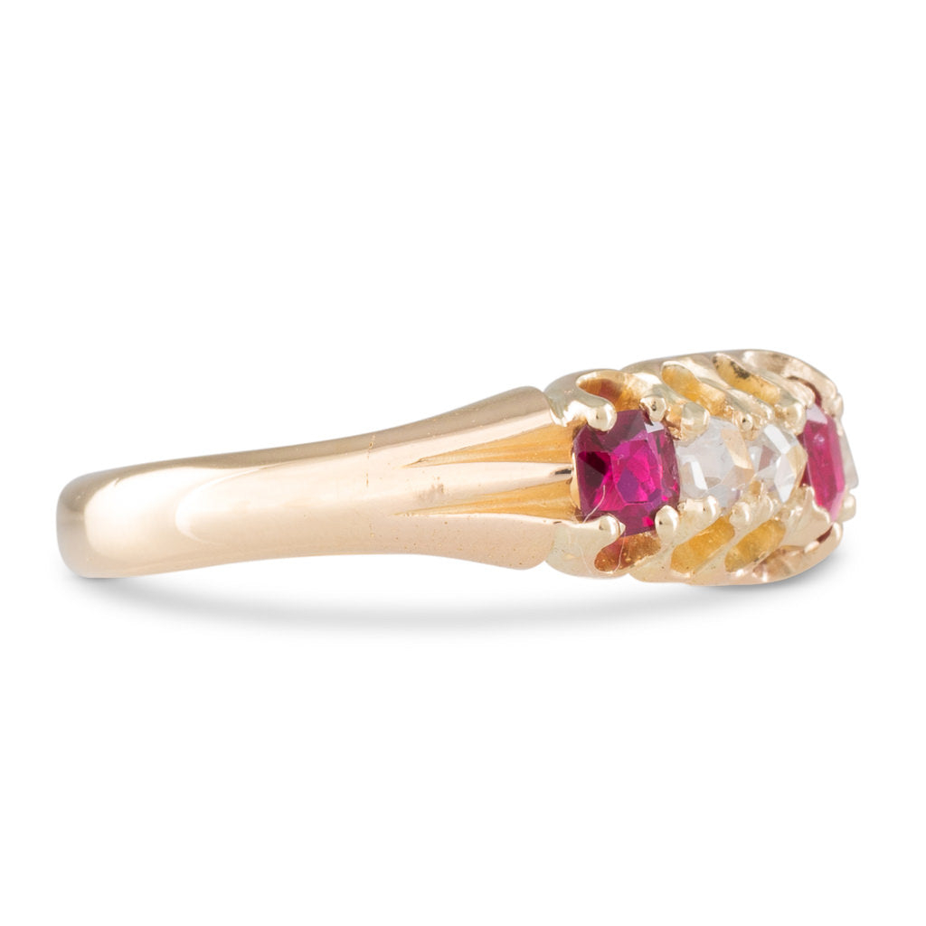 Victorian Half Hoop Ring