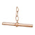 A 9ct Rose Gold T-Bar