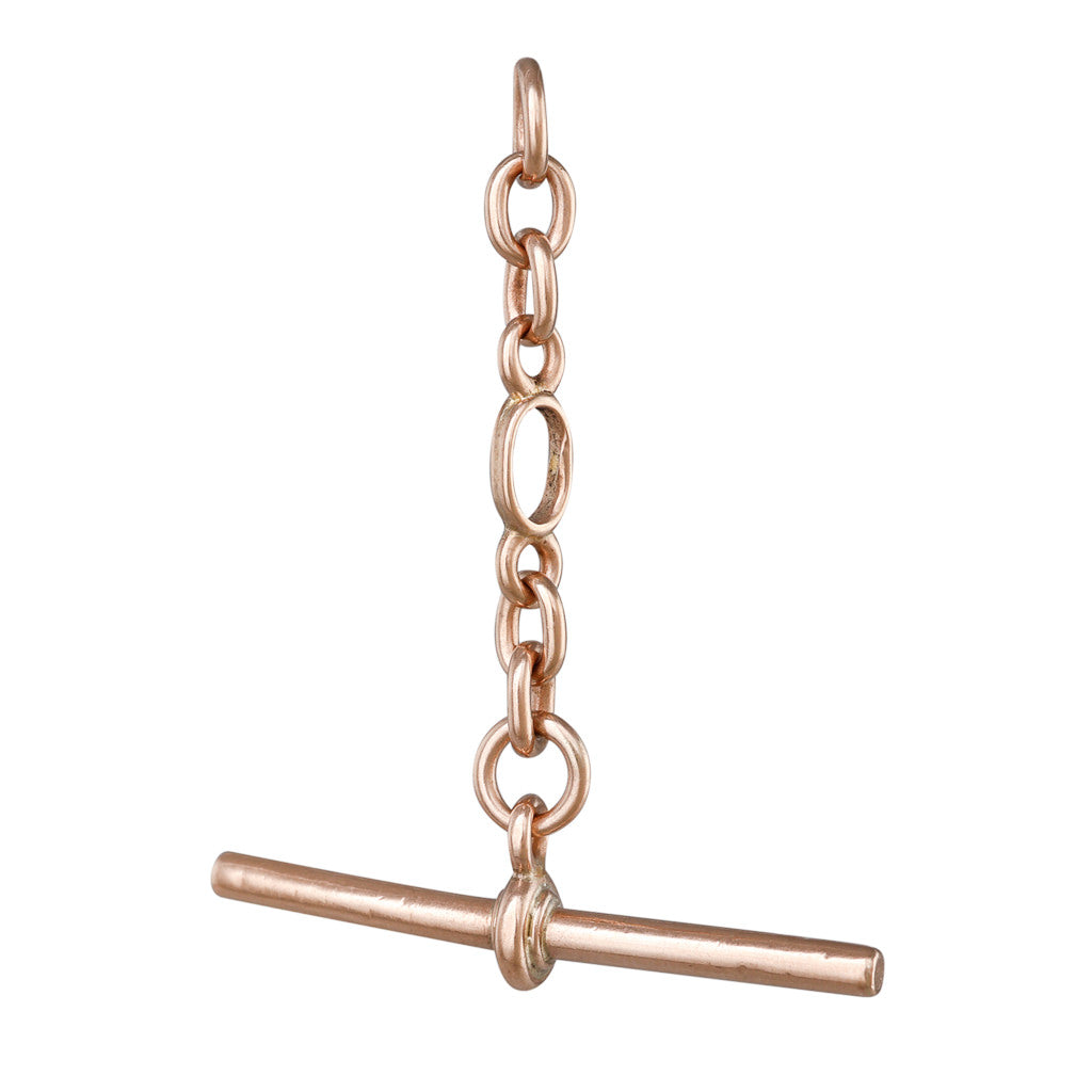 A 9ct Rose Gold T-Bar