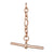 A 9ct Rose Gold T-Bar