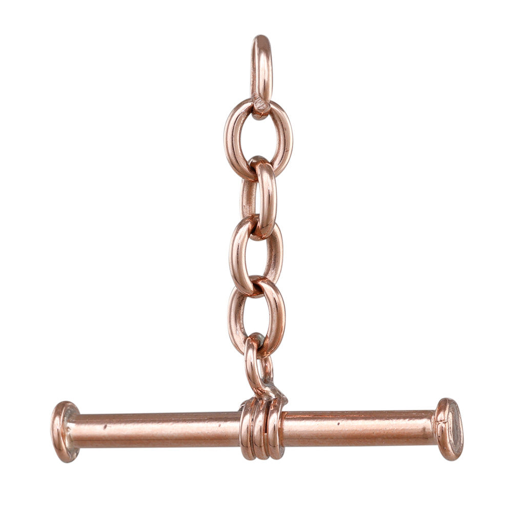A 9ct Rose Gold T-Bar