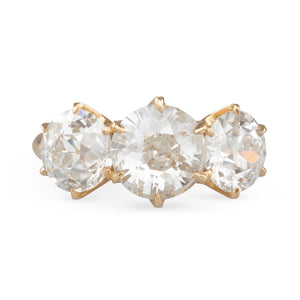 Three Stone Diamond Ring 4.11ct