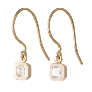 Asscher Cut Diamond Earrings