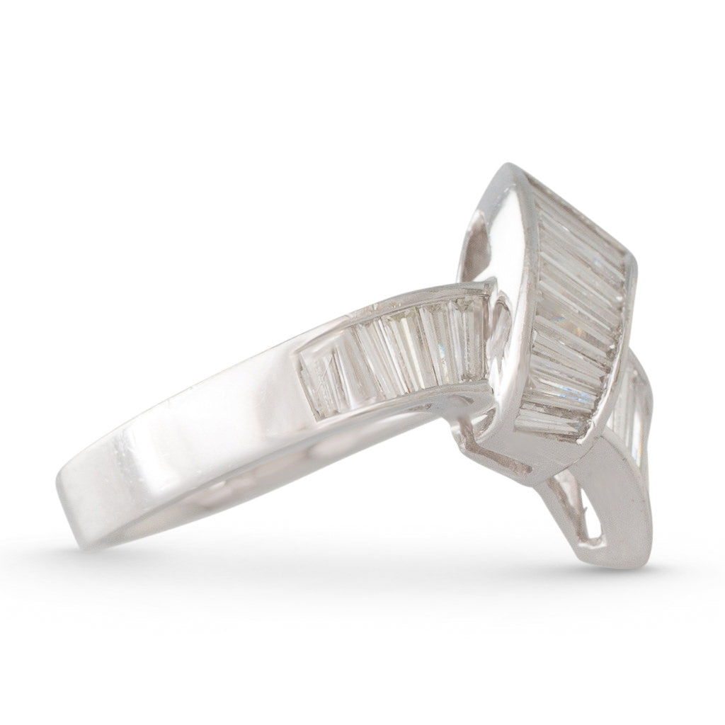 Crossover Diamond Ring