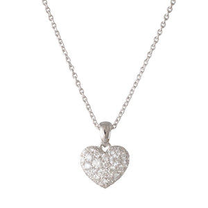 Pave Diamond Heart Pendant